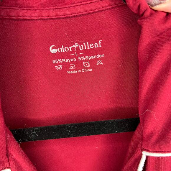 Colorfulleaf women’s wine pajama set Size Large - Picture 3 of 4